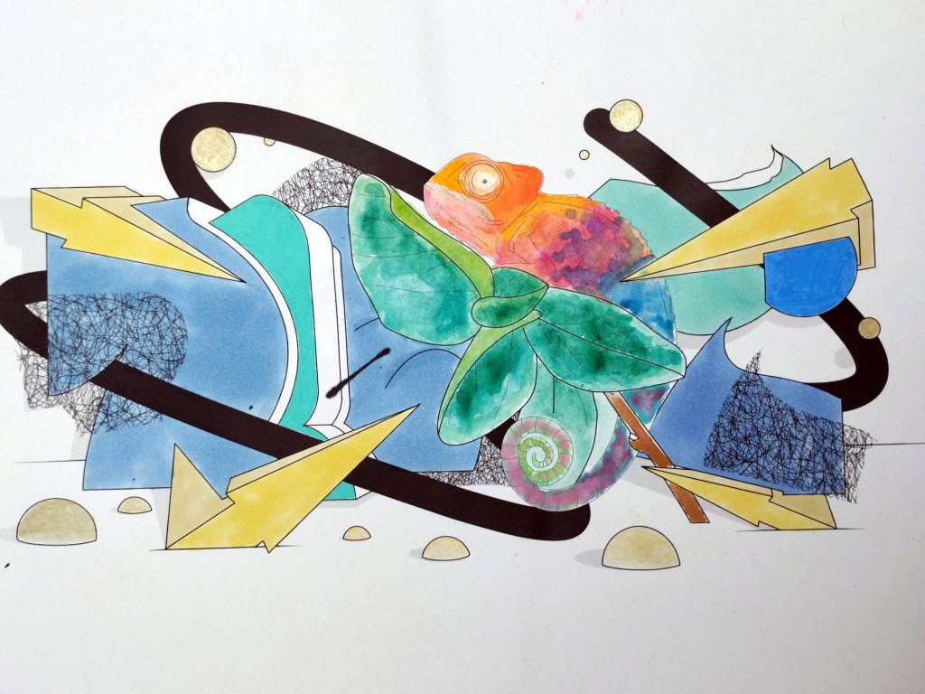 coloriage Repy dans le livre Graffeurs Péi
