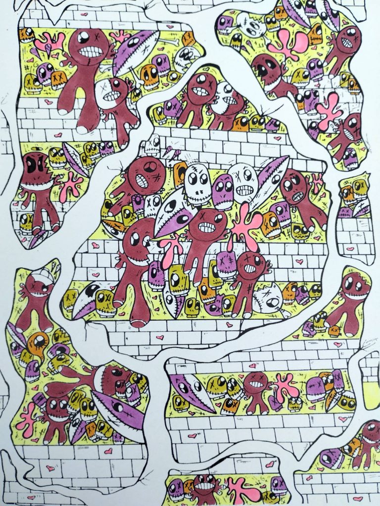 coloriage Lydia A dans le livre Graffeurs Péi